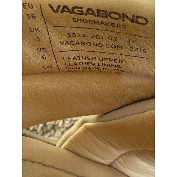 Vagabond Sandal Womens Size 6 Ivory Courtney Crossband Open Toe Slide Casual - Picture 3 of 16